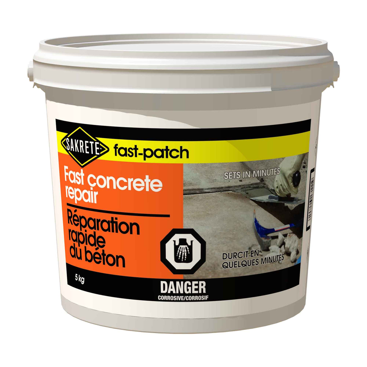 Ciment de réparation à prise rapide Fast-Patch, 5 kg