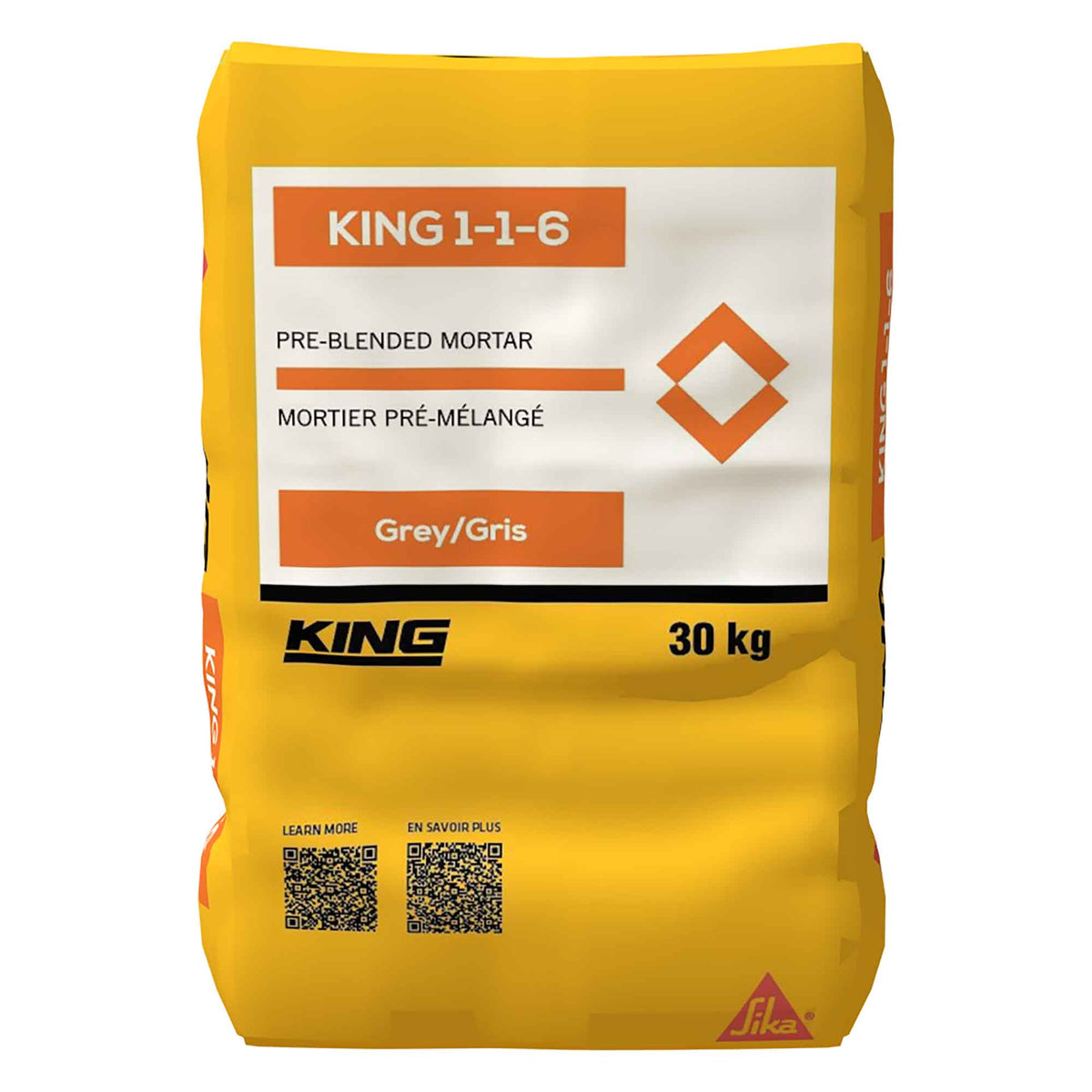 Mortier pré-mélangé King 1-1-6, 30 kg (gris)