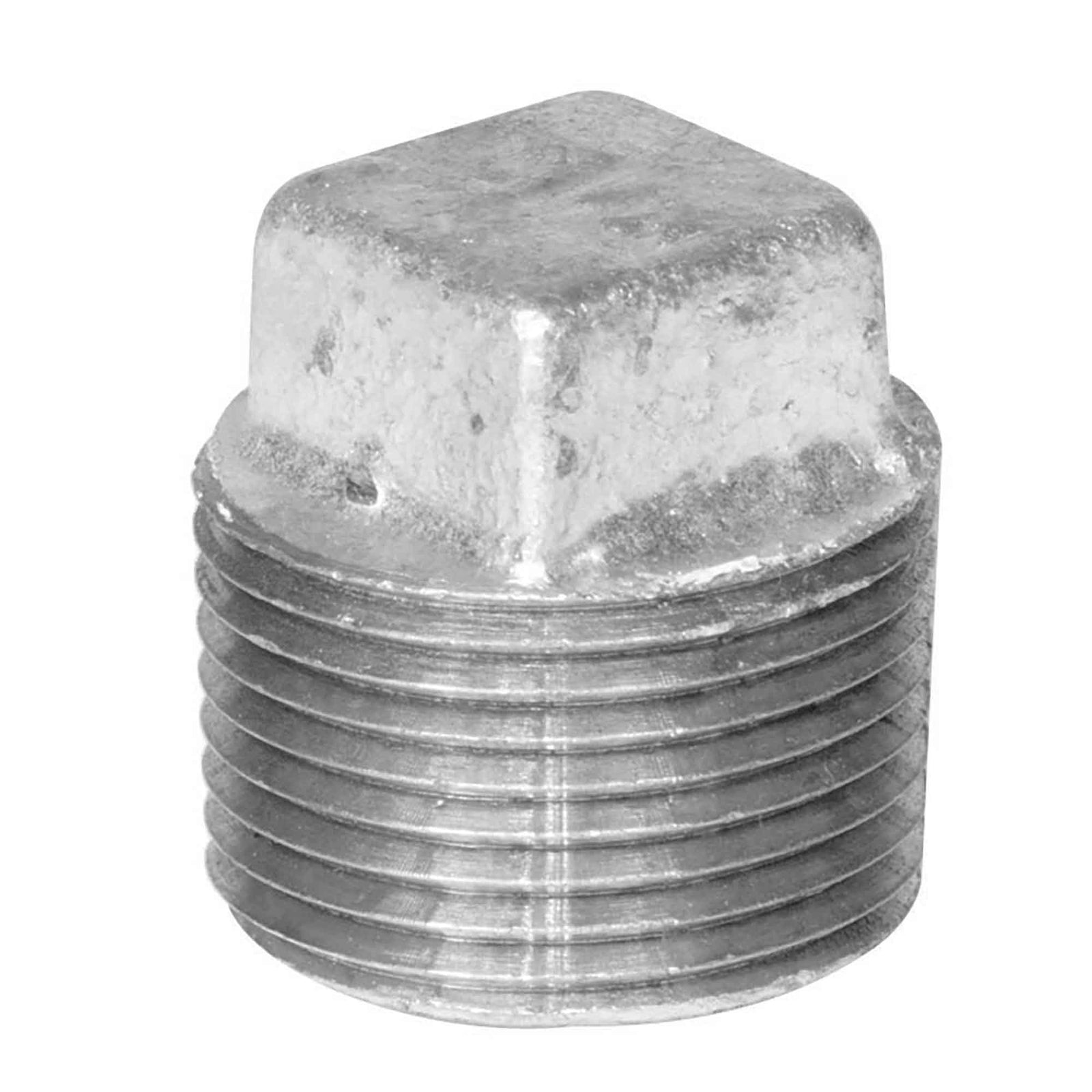 Raccord bouchon mâle en fonte galvanisée, 1/4"