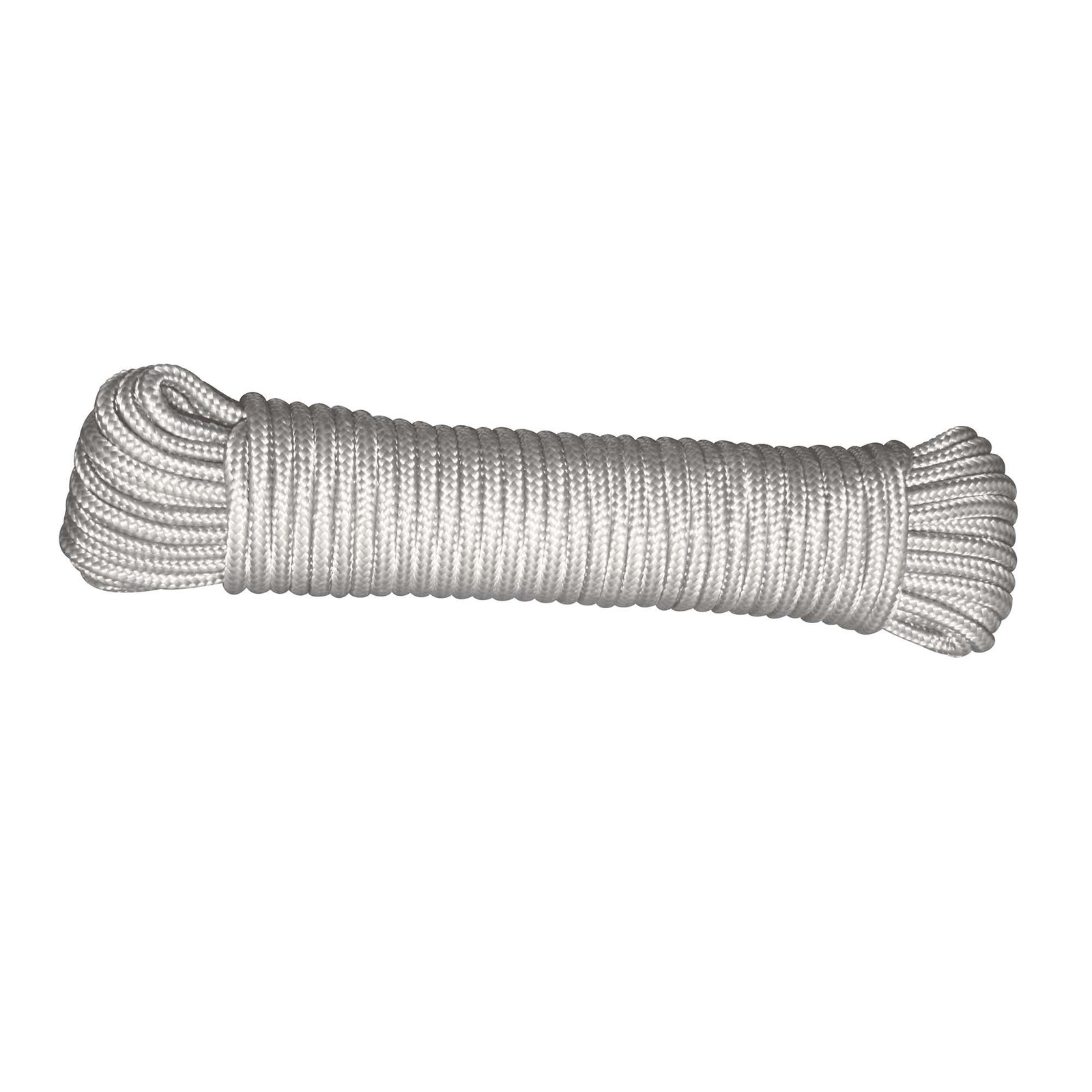 Corde polypropylène tressée en losange de 7/32'', blanche - 100'