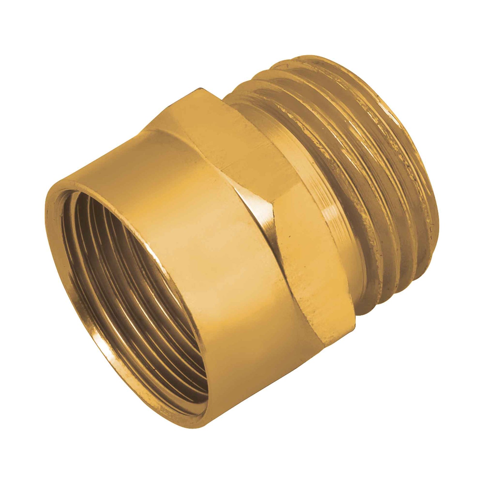 Raccord en métal, 3/4" NPT (F) x GHT (M)