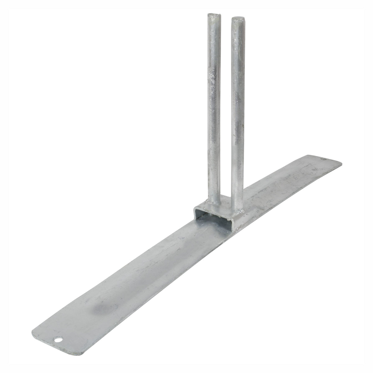 Base renforcée et galvanisée pour clôture de chantier, 34'' x 3-1/2'' x 14'' (2 unités)