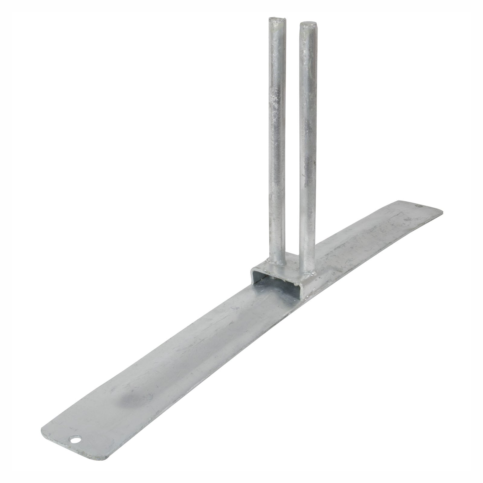 Base renforcée et galvanisée pour clôture de chantier, 34'' x 3-1/2'' x 14'' (2 unités)