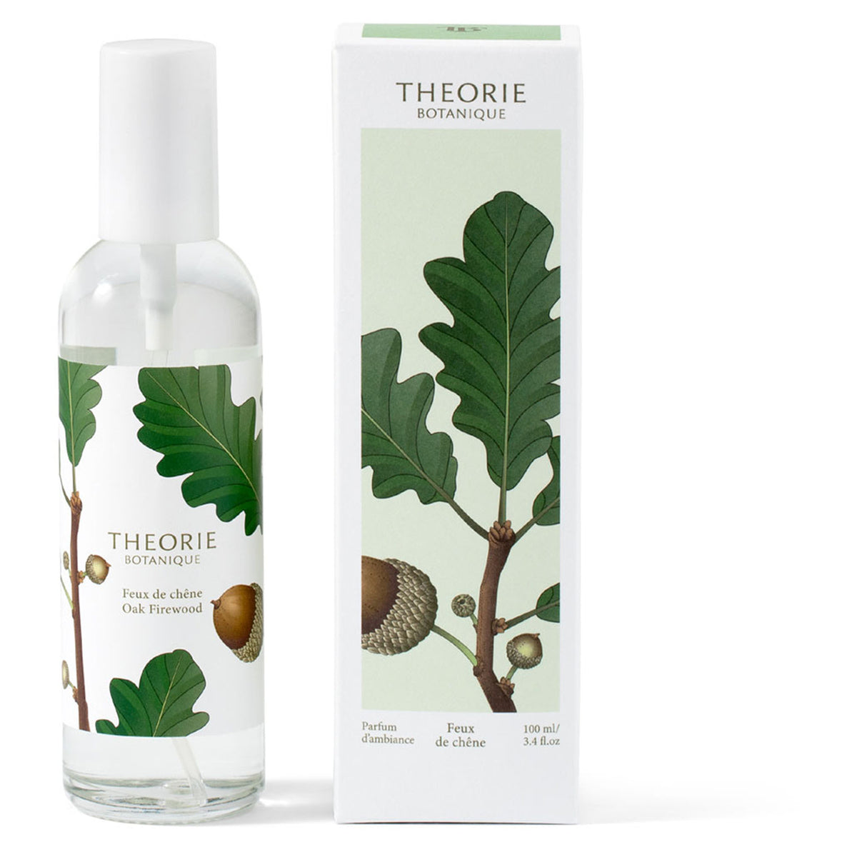 Parfum d’ambiance THEORIE Botanique, feu de chêne (100 ml)