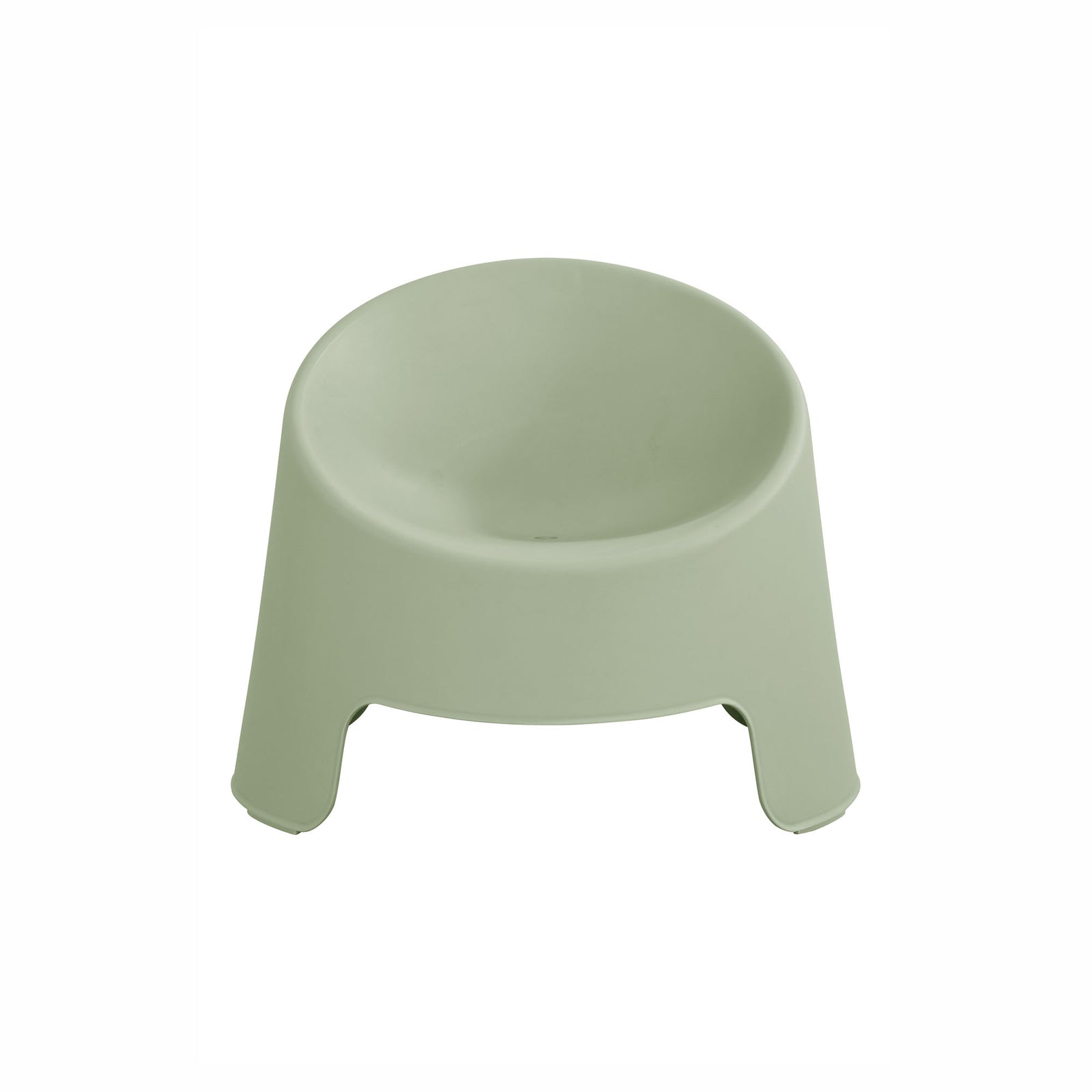 Chaise de terrasses empilable Bubble, vert sauge