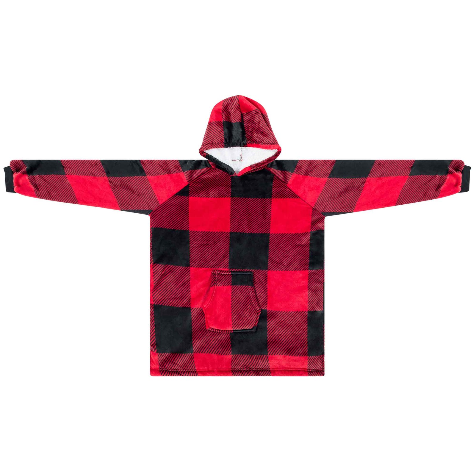 Chandail couverture à capuche, 37'' x 32'' (Tartan rouge Buffalo)