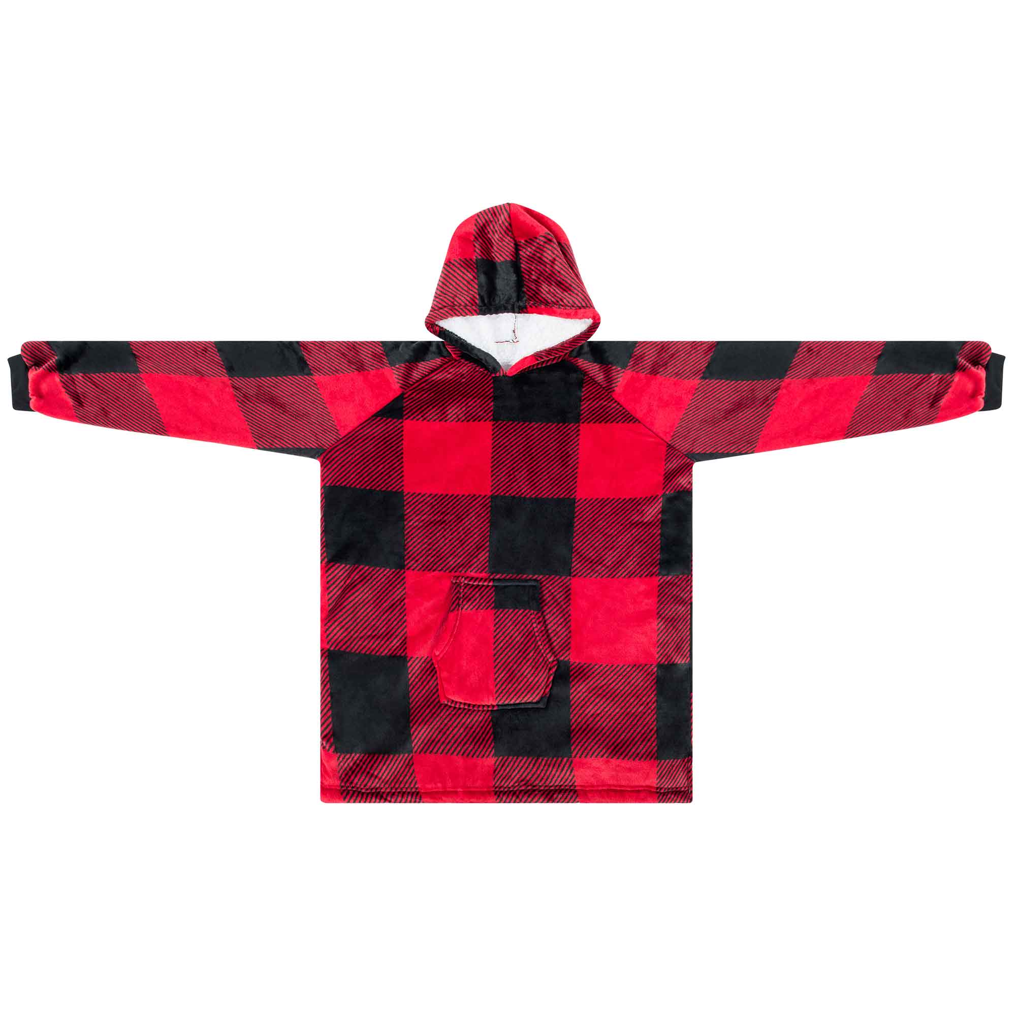Chandail couverture à capuche, 37'' x 32'' (Tartan rouge Buffalo)