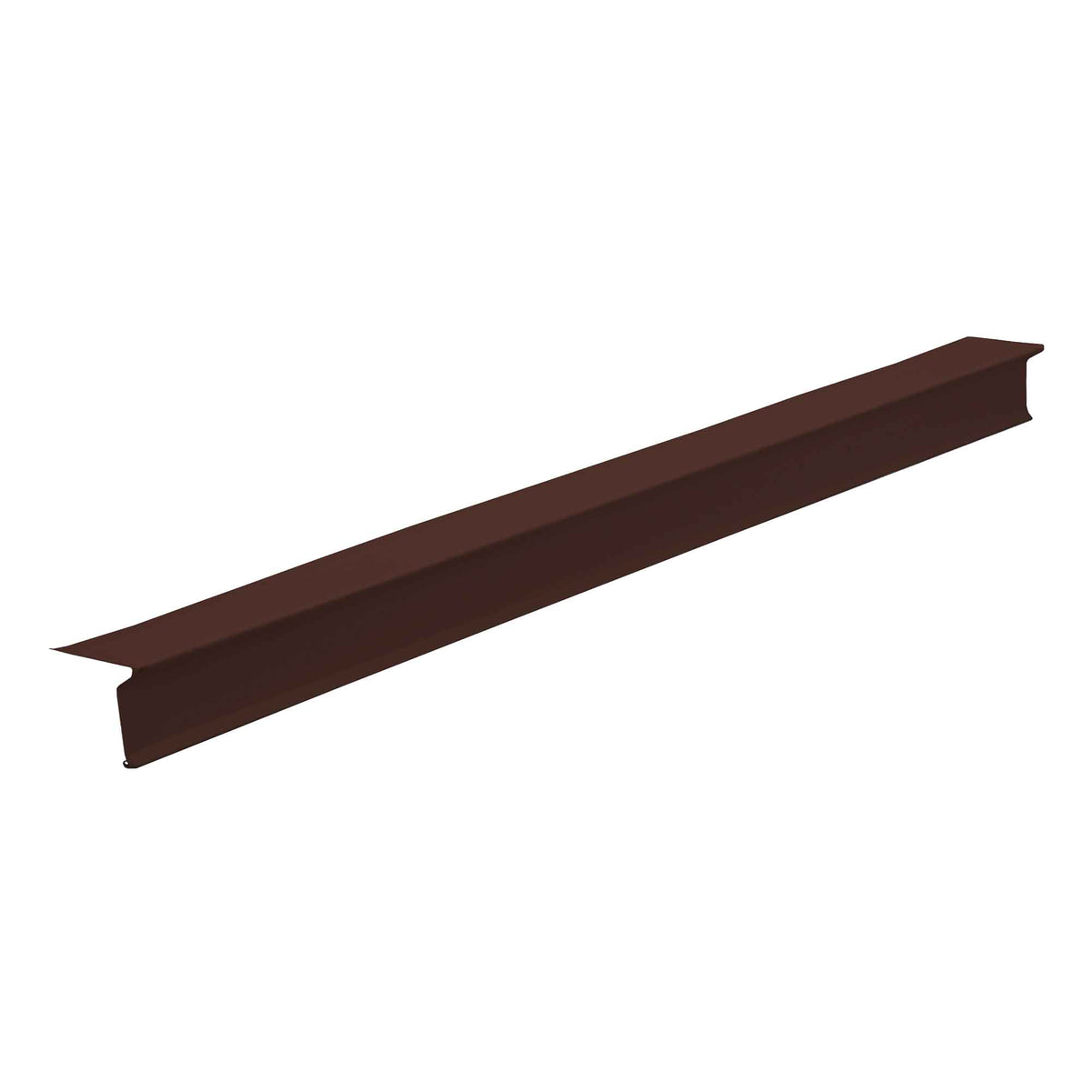 Solin réversible pour toiture en aluminium brun chocolat, 3&quot; x 3&#39;&#39; x 9&#39;-10&#39;&#39;