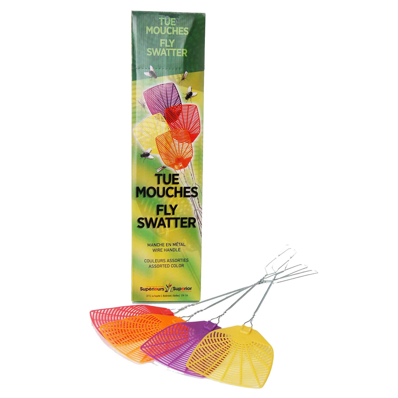 Tue mouches, choix de couleurs assorties