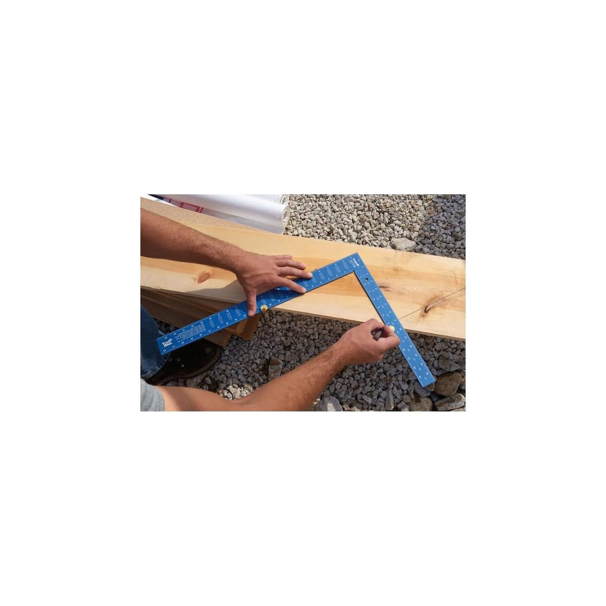 Jauges pour équerre en laiton 105 pour le tracé d'escaliers, 2 unités