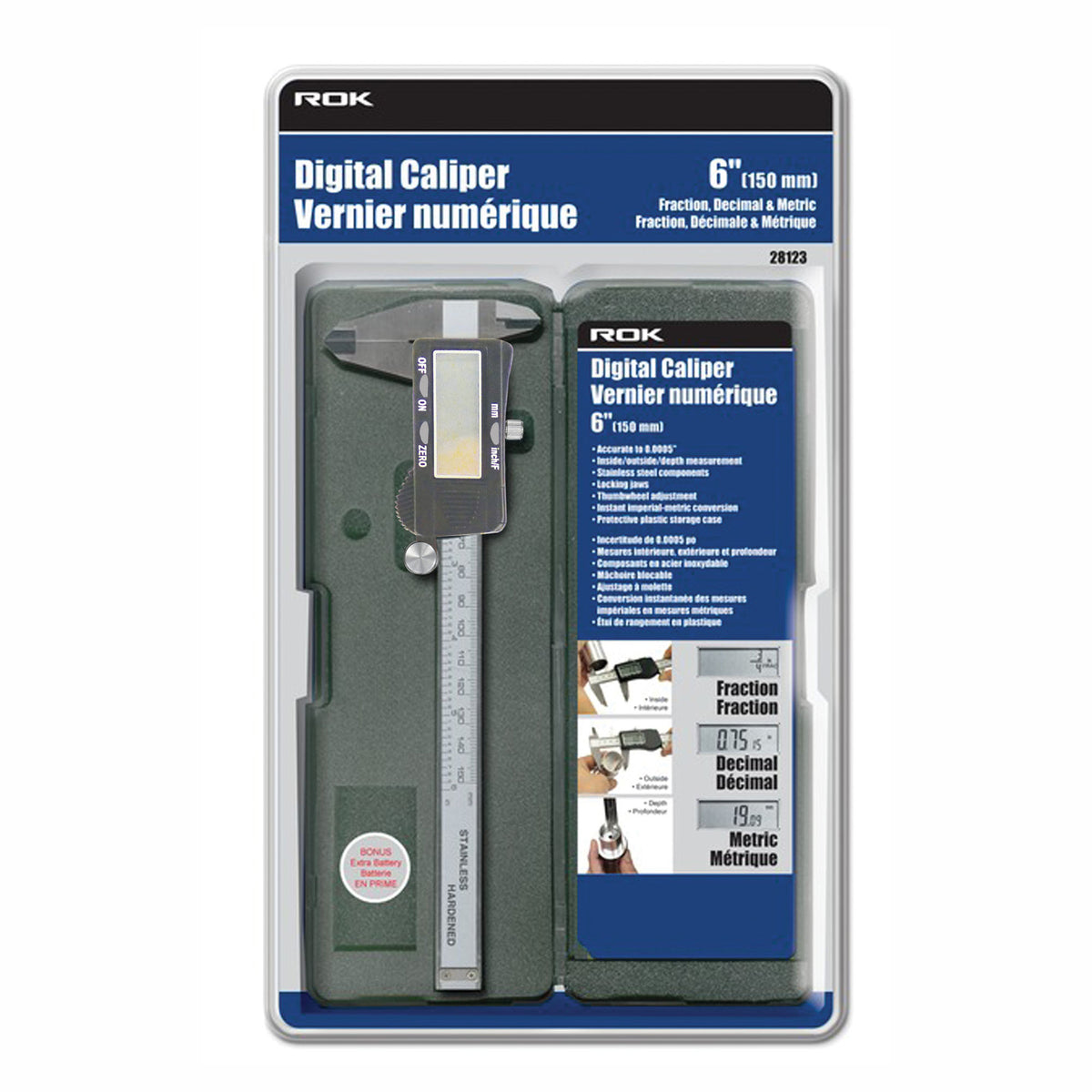 Vernier numérique à 3 modes, 6"