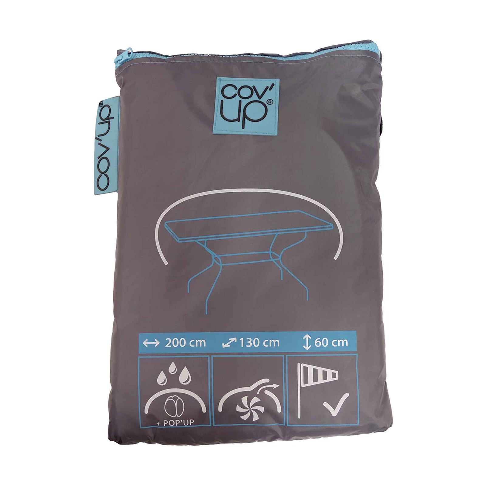 Housse d'extérieur pour table rectangulaire Cov'Up, 79'' x 52'' x 24''