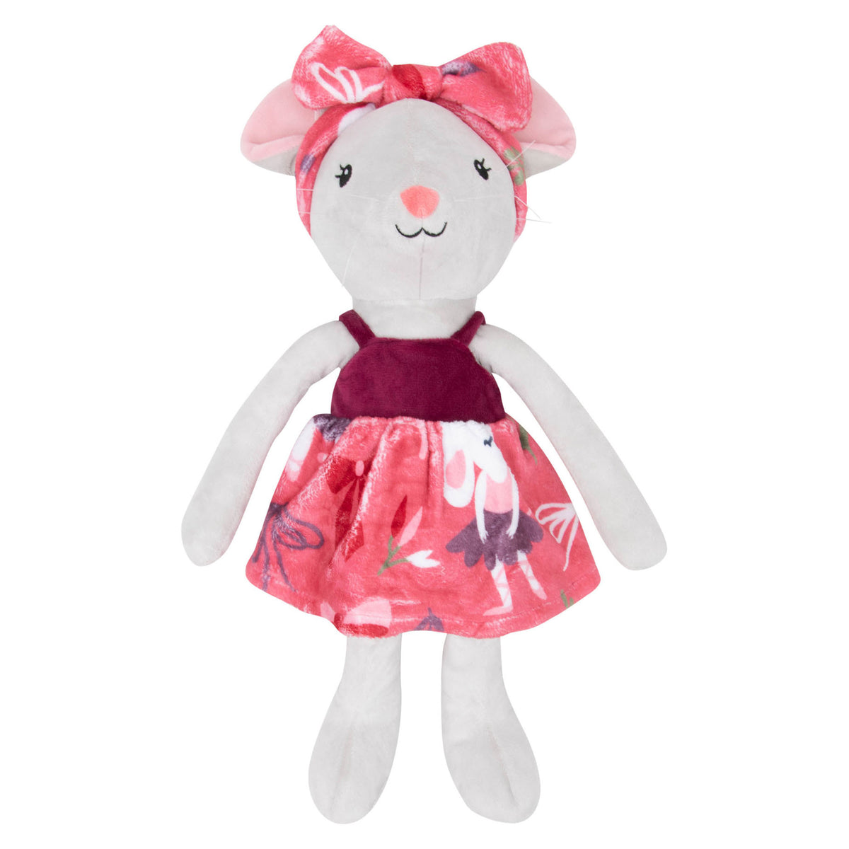 Ensemble d'un jeté et d'une peluche pour enfants, 48'' x 60'' (Mila la souris)