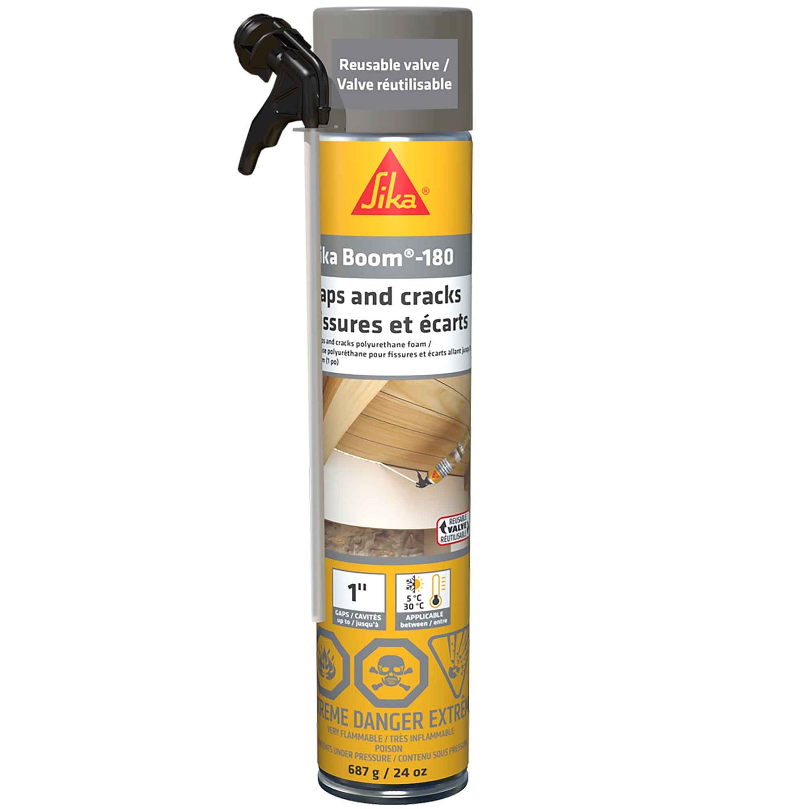 Mousse expansive pour un usage général Sika Boom-180, 687 g (jusqu'à 1'')