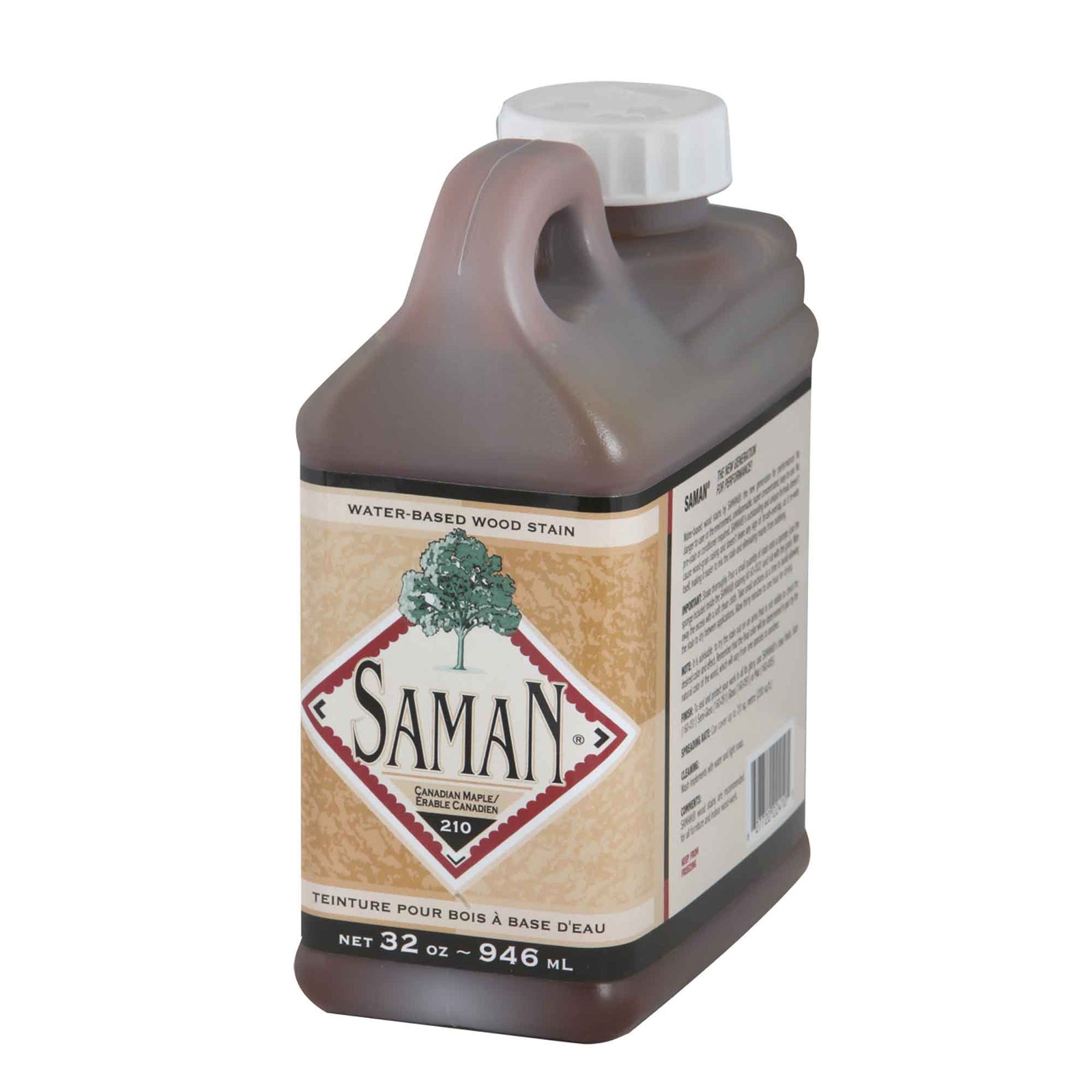 Teinture pour bois à base d'eau Érable Canadien, 946 ml          