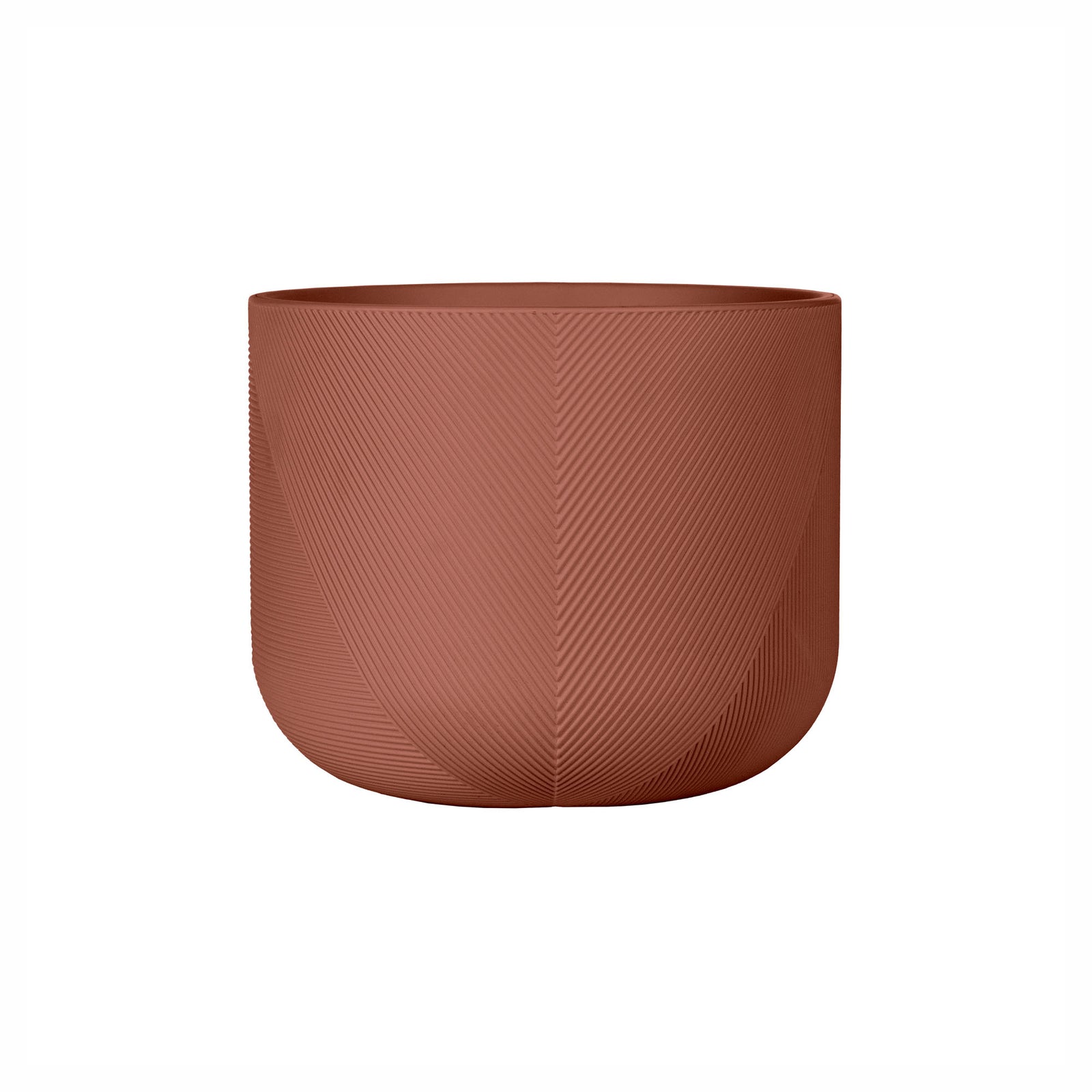 Jardinière Gavin en résine durable, 14" x 11" (argile rose)
