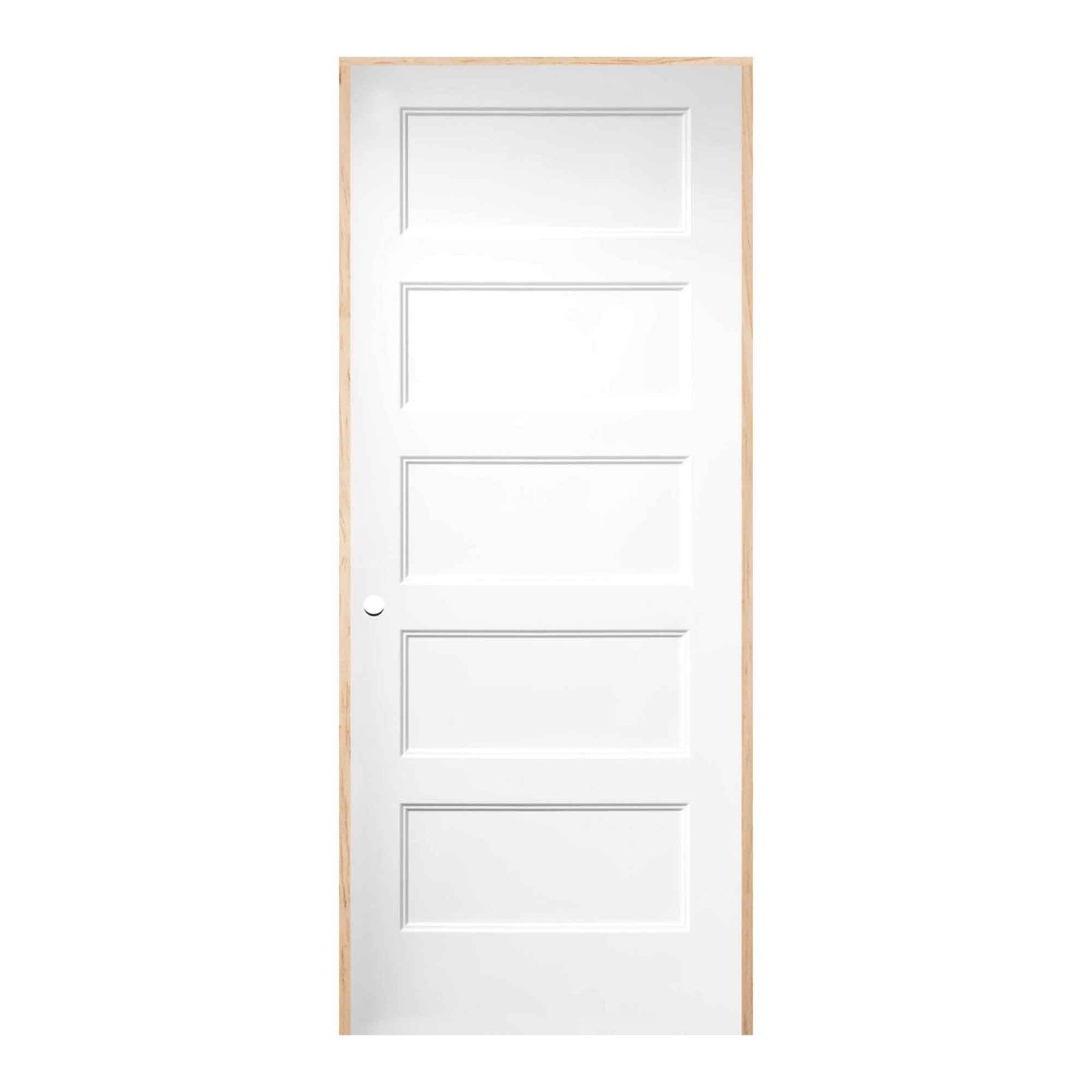 Porte prémontée d’intérieur Conmore à ouverture à droite en tirant et cadre de 4-9/16", 30" 