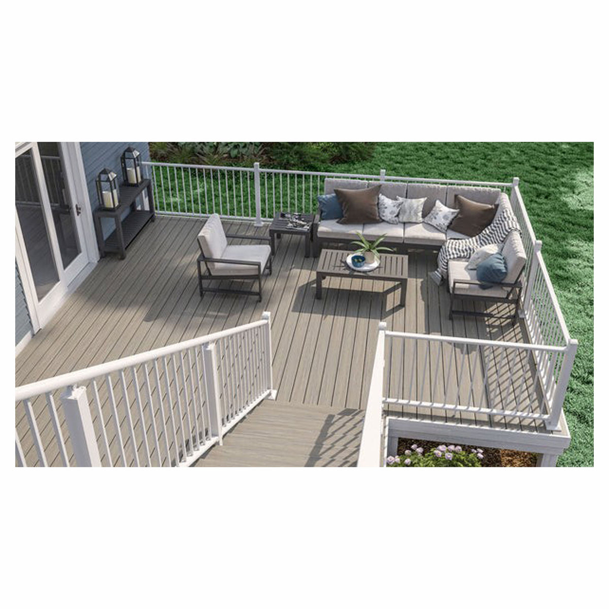 Planche de composite Ventura solide de 15/16'' x 5-1/2'' x 20', Saltwater