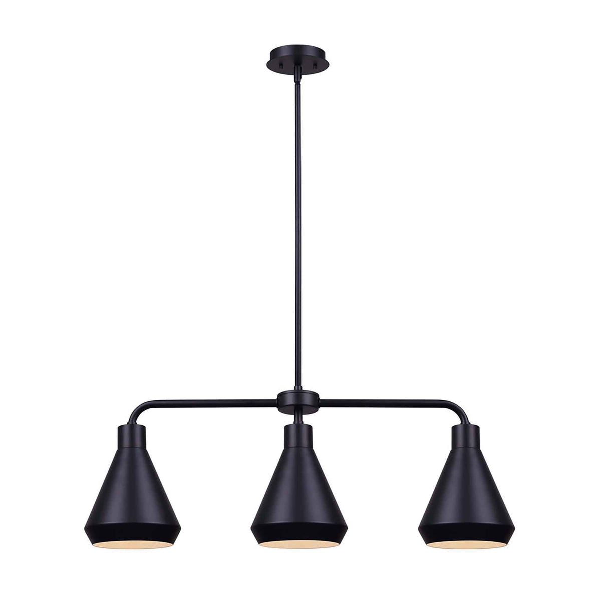 Luminaire suspendu Byck à 3 lumières, 32&quot;