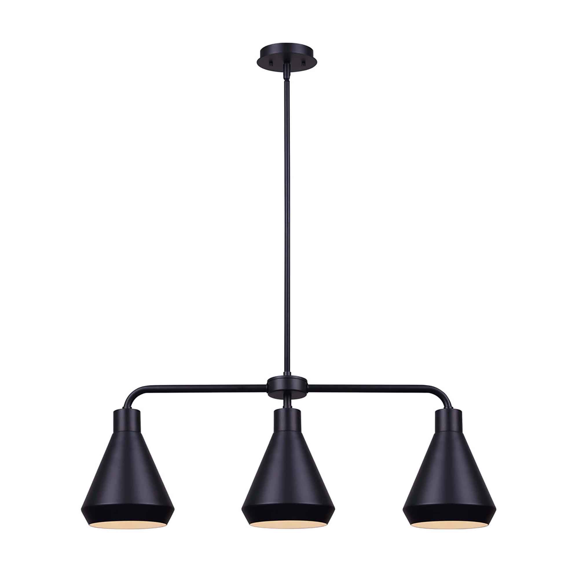 Luminaire suspendu Byck à 3 lumières, 32"