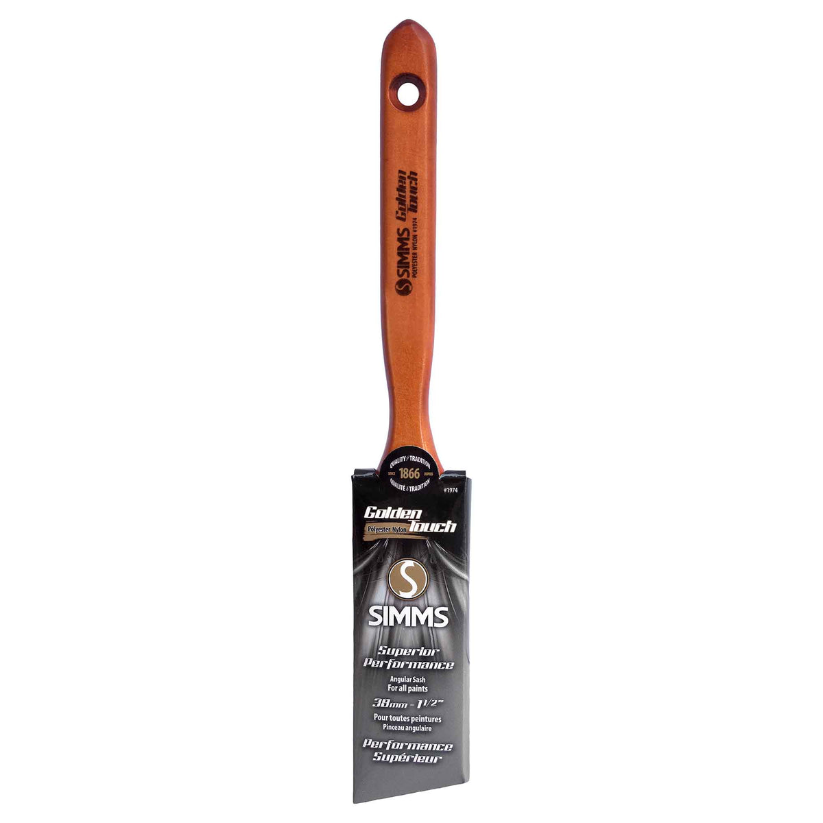 Pinceau angulaire Golden Touch, 1-1/2''