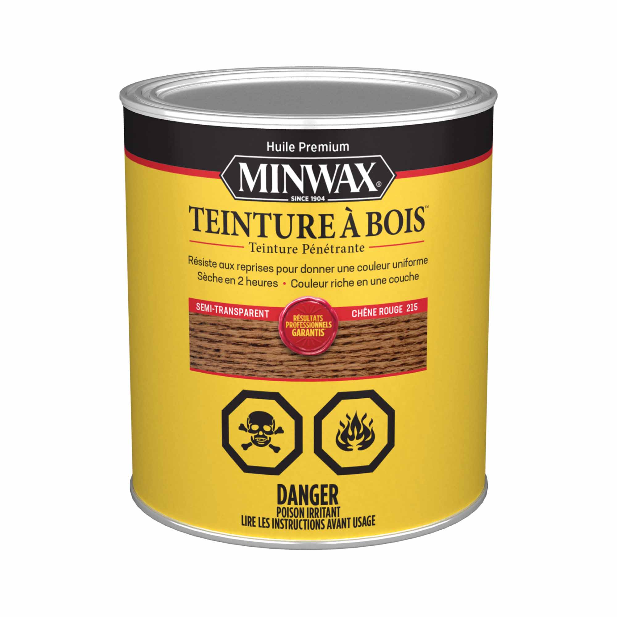 Minwax teinture à bois semi-transparent chêne rouge, 946 ml