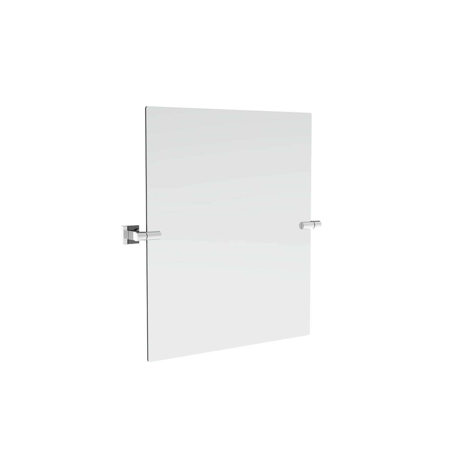 Miroir de salle de bain rectangulaire Claye, chrome