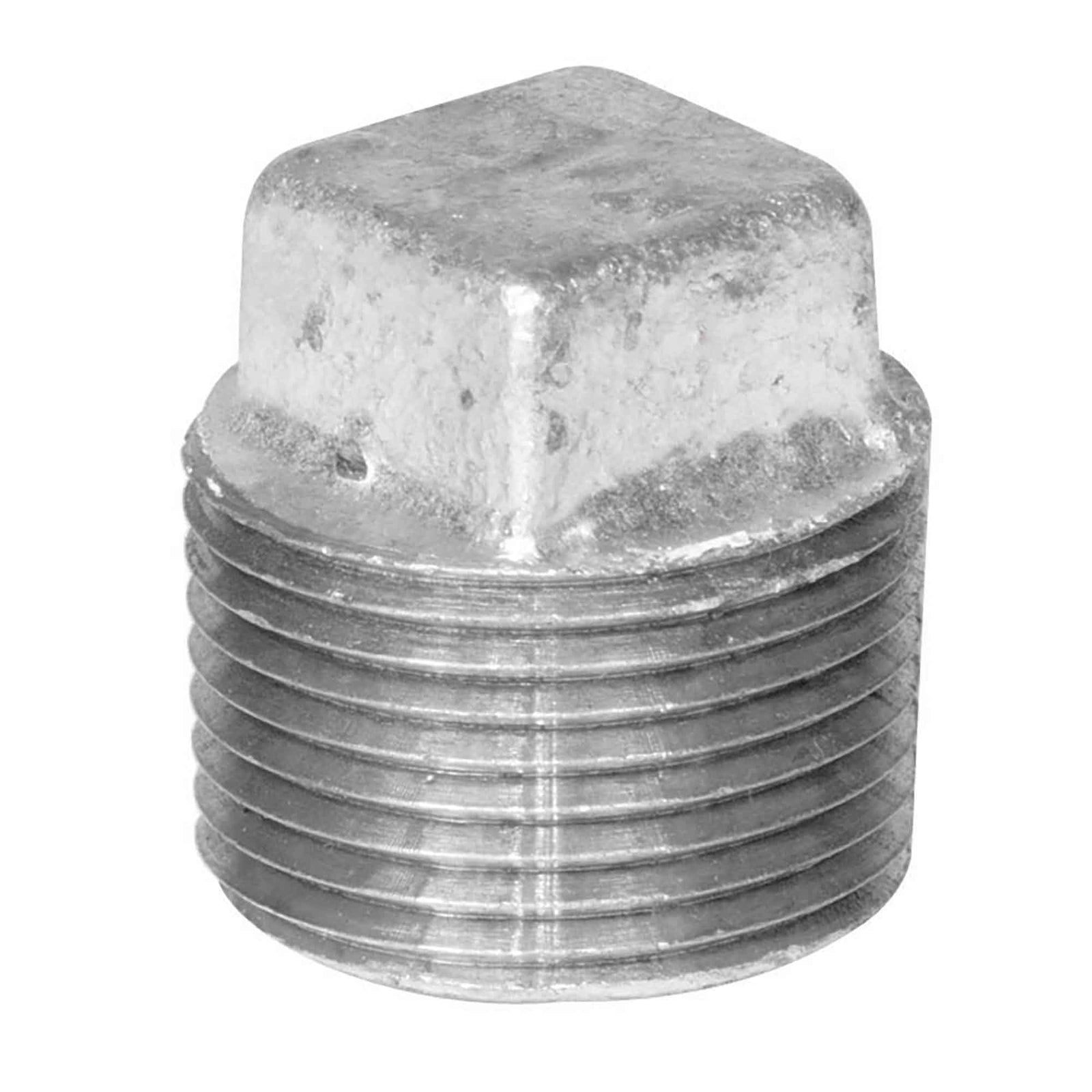 Raccord bouchon mâle en fonte galvanisée, 1/2"