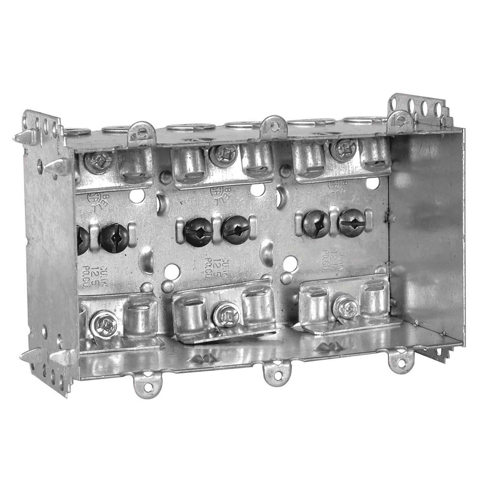 Boîte électrique rectangulaire non regroupable pour (3) dispositifs, 2-1/2'' de profondeur (37,5 po3)