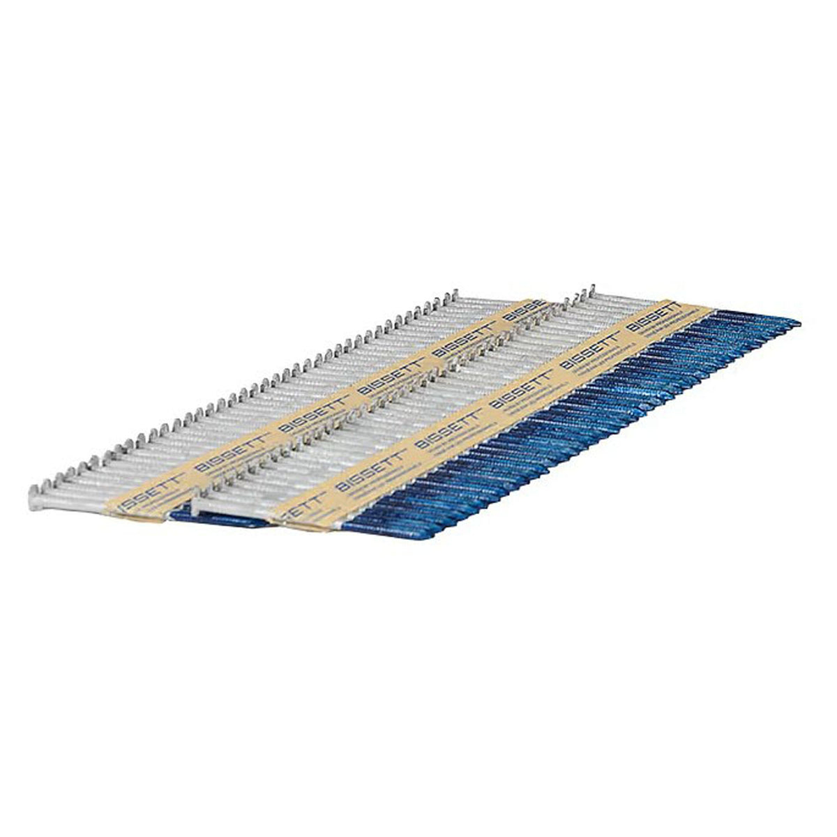Clous galvanisés à chaud sur bande de papier à angle de 31 degrés avec tiges annelées, 2 3/8" X.113 (1 000 unités)