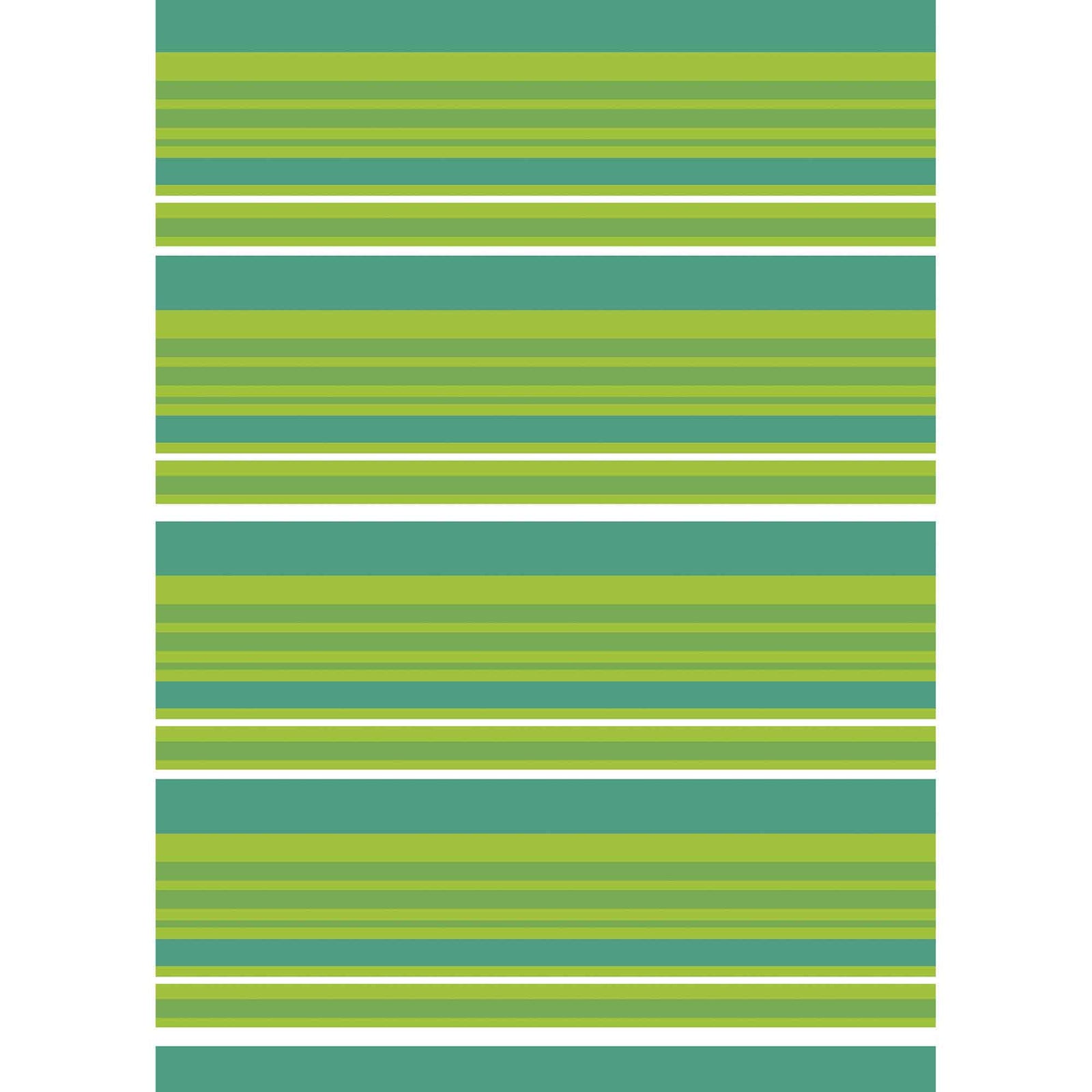 Tapis d'extérieur rayé vert, 84" x 60" x 0,5"