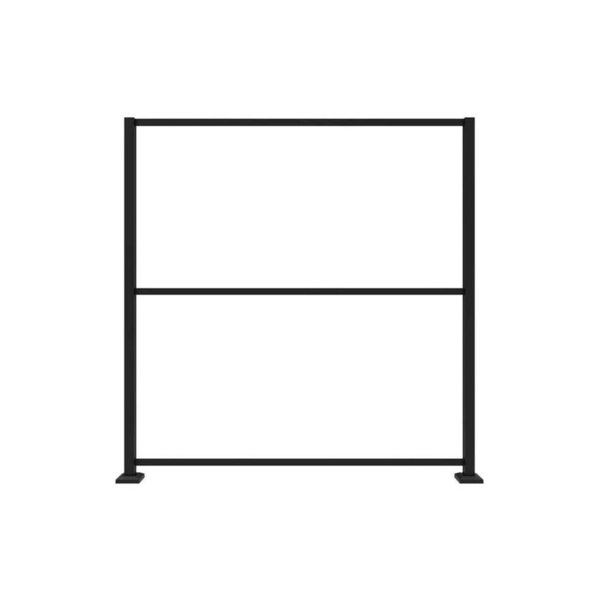 Structure en aluminium noir de 74&#39;&#39; x 71&#39;&#39; pour panneaux décoratifs, 34&#39;&#39; x 68&#39;&#39;