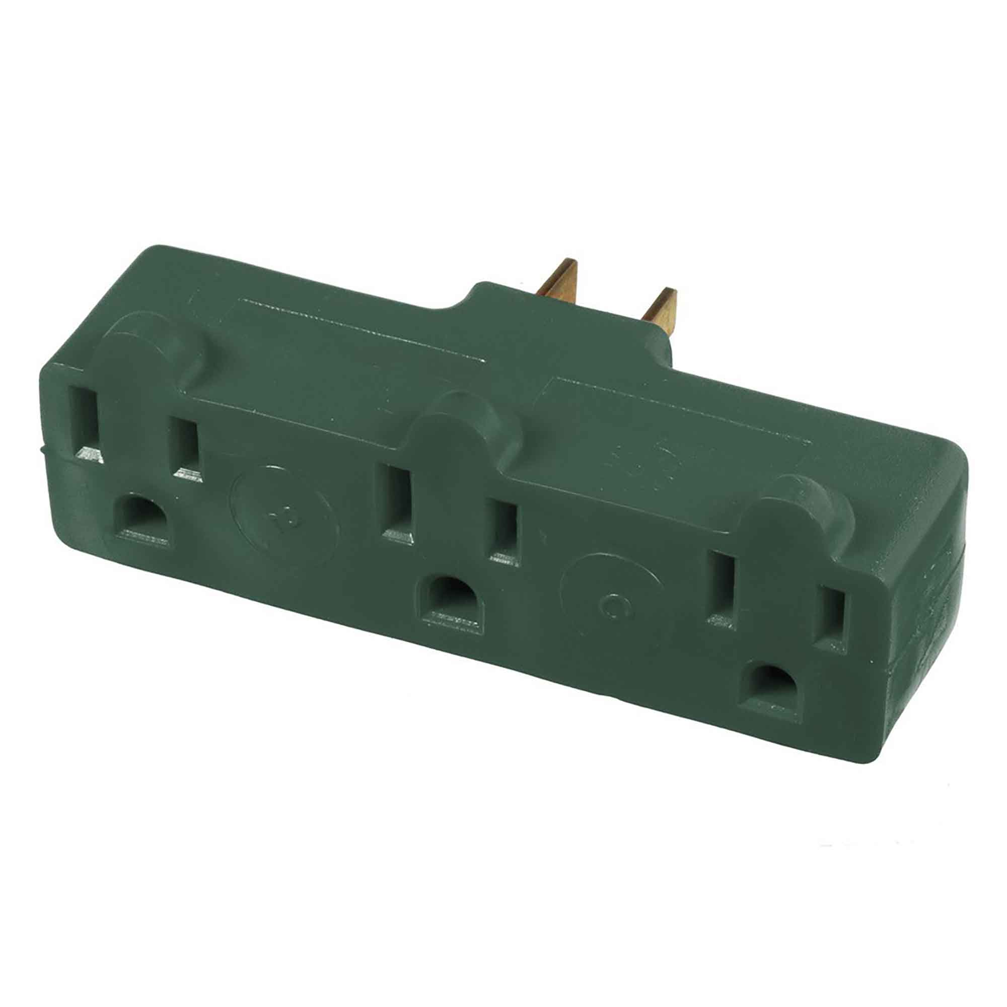 Adaptateur à 3 prises, vert