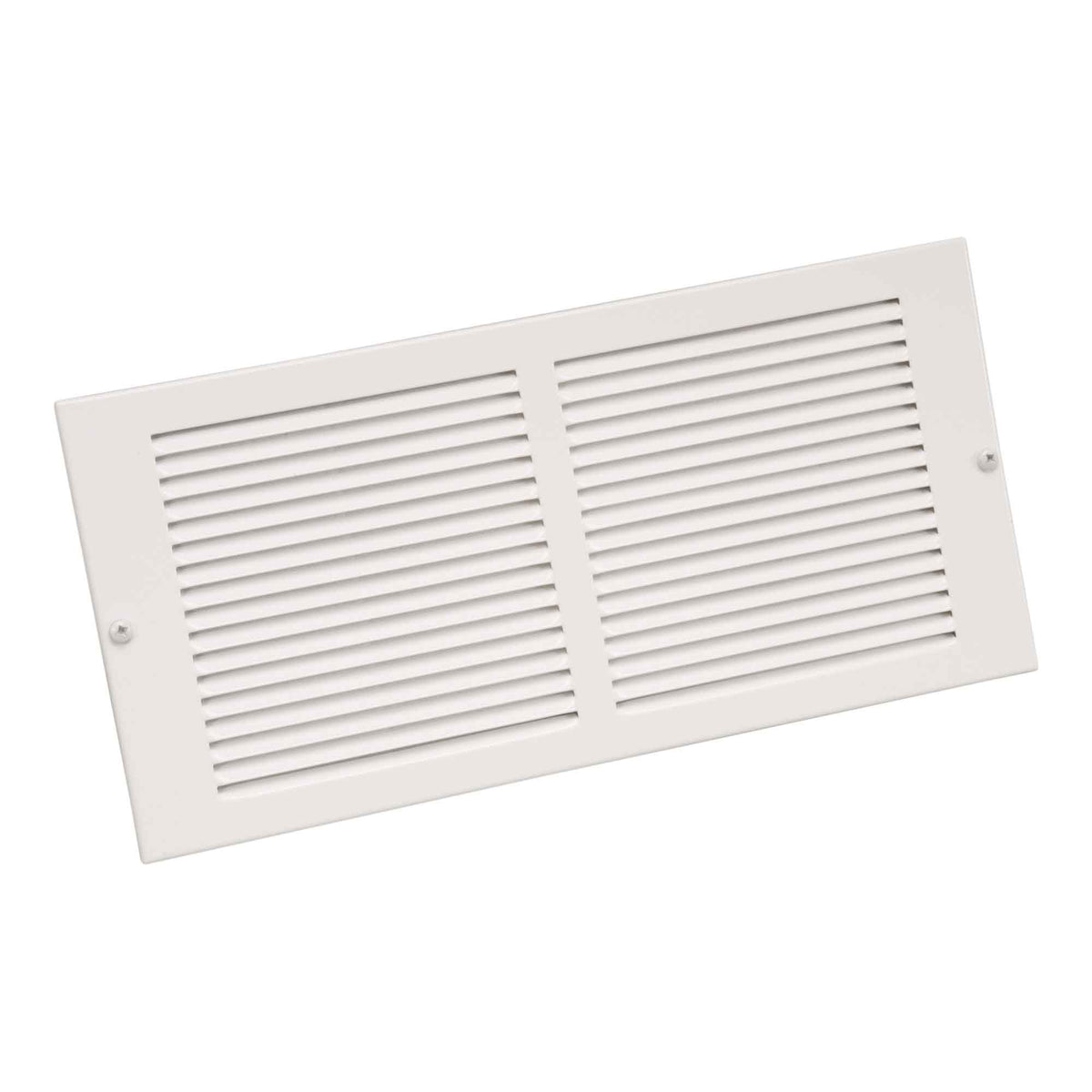 Grille d&#39;aération murale en acier peint en blanc, 14&quot; x 8&quot;