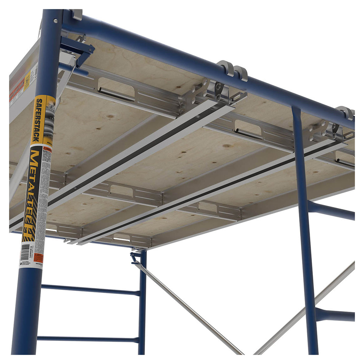 Plateforme d'échafaudage en contreplaqué et aluminium, 10' x 19'' x 5/8''