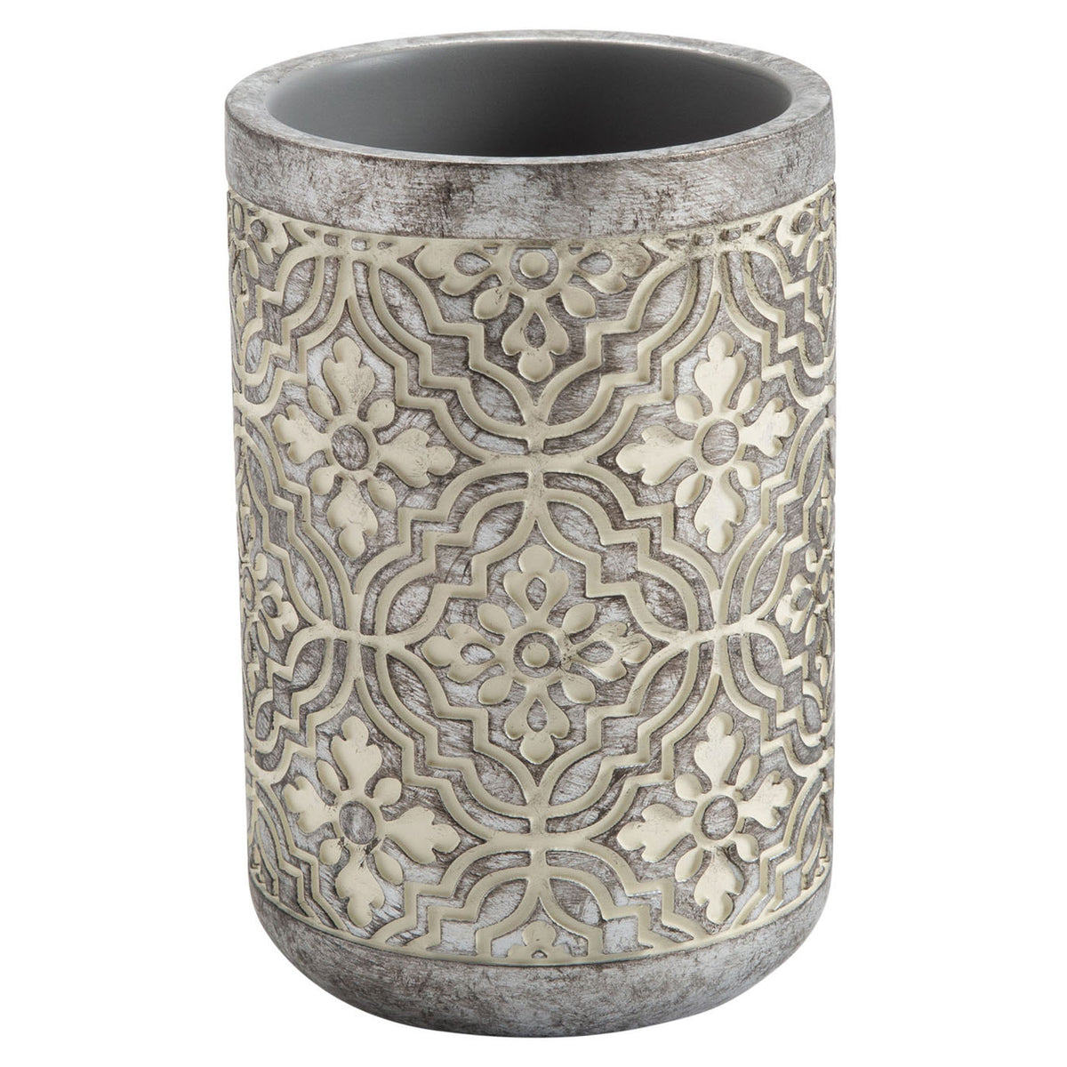 Verre Marrakesh en résine, gris foncé