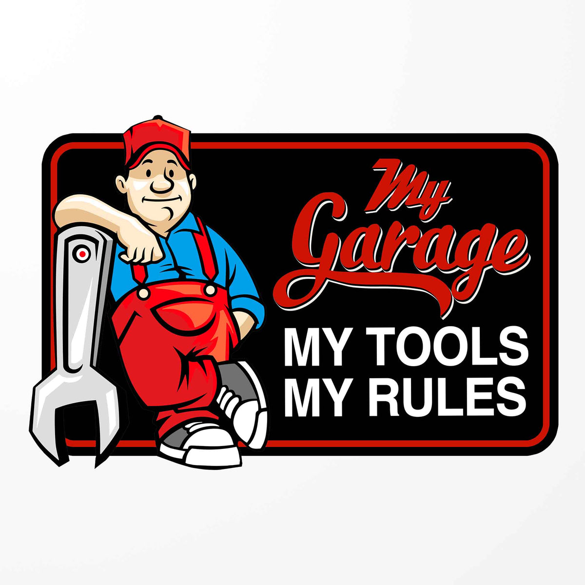 Enseigne murale pour garage, &#39;&#39;My Garage&#39;&#39; (14&#39;&#39; x 9-1/4&#39;&#39;) 