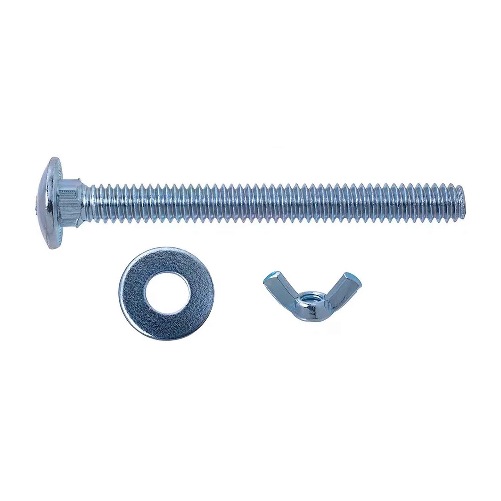 Boulons avec écrous et rondelles pour abri d’auto, 1/4" x 2" (10 unités)