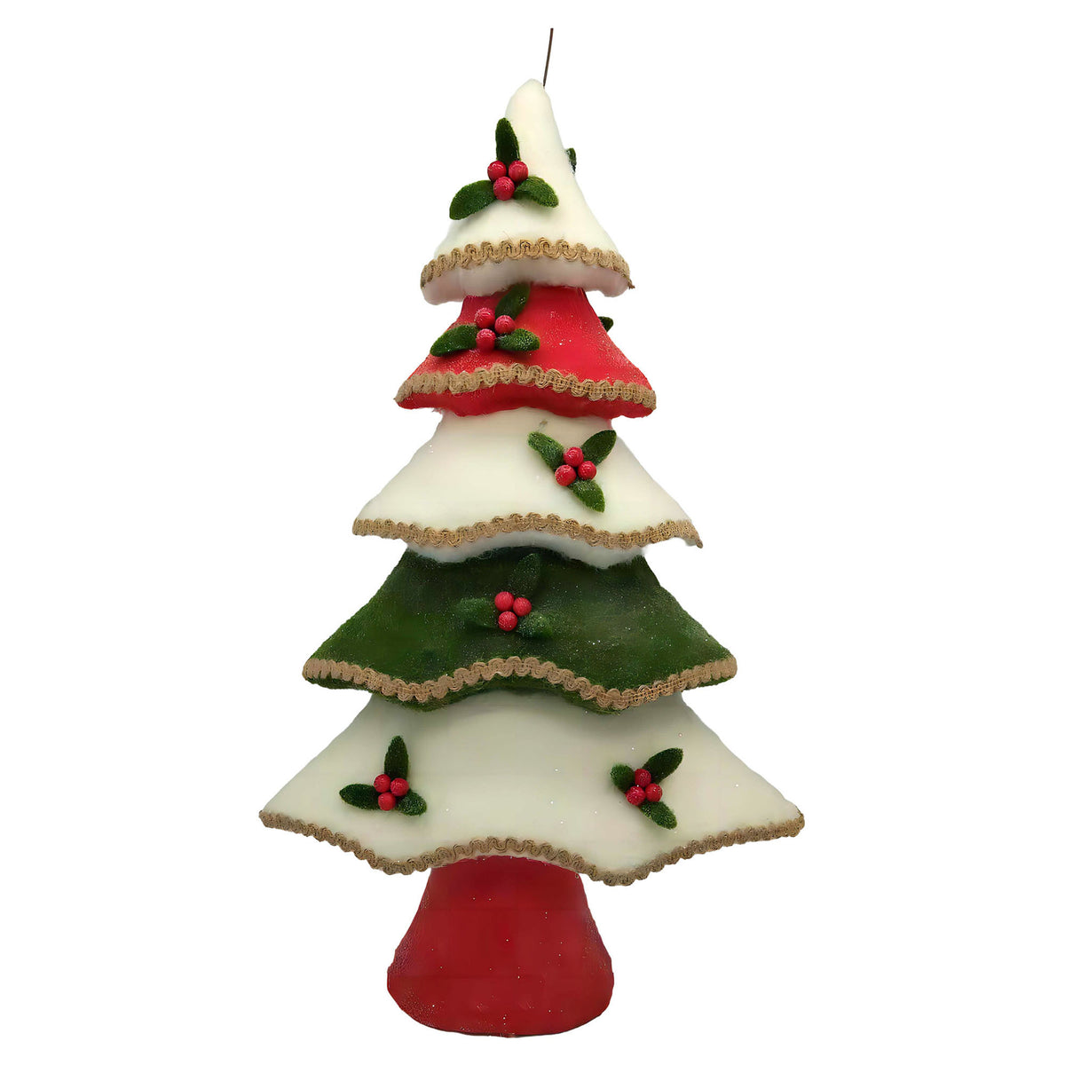 Décoration de sapin en feutre, 12" x 20"