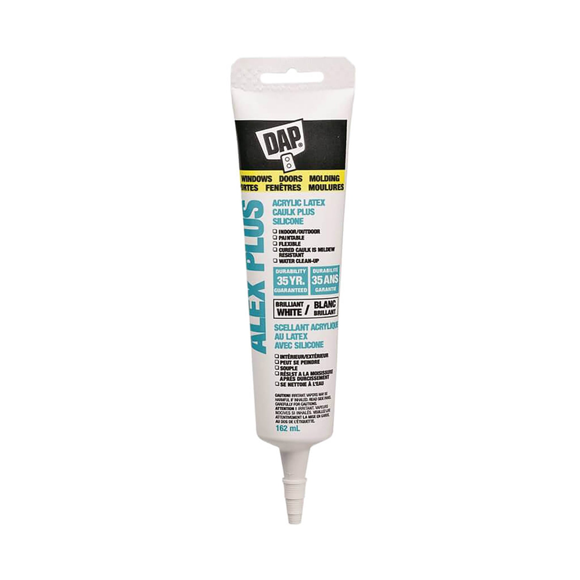 Scellant acrylique au latex blanc tout usage ALEX PLUS, 162 ml