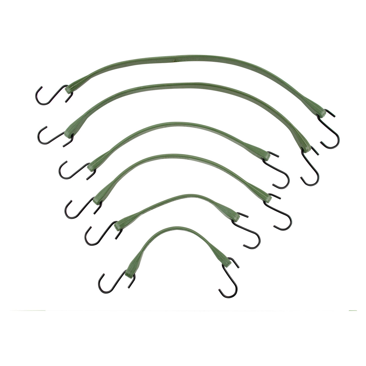 Sangle en caoutchouc EPDM vert pour bâche, 6 pièces