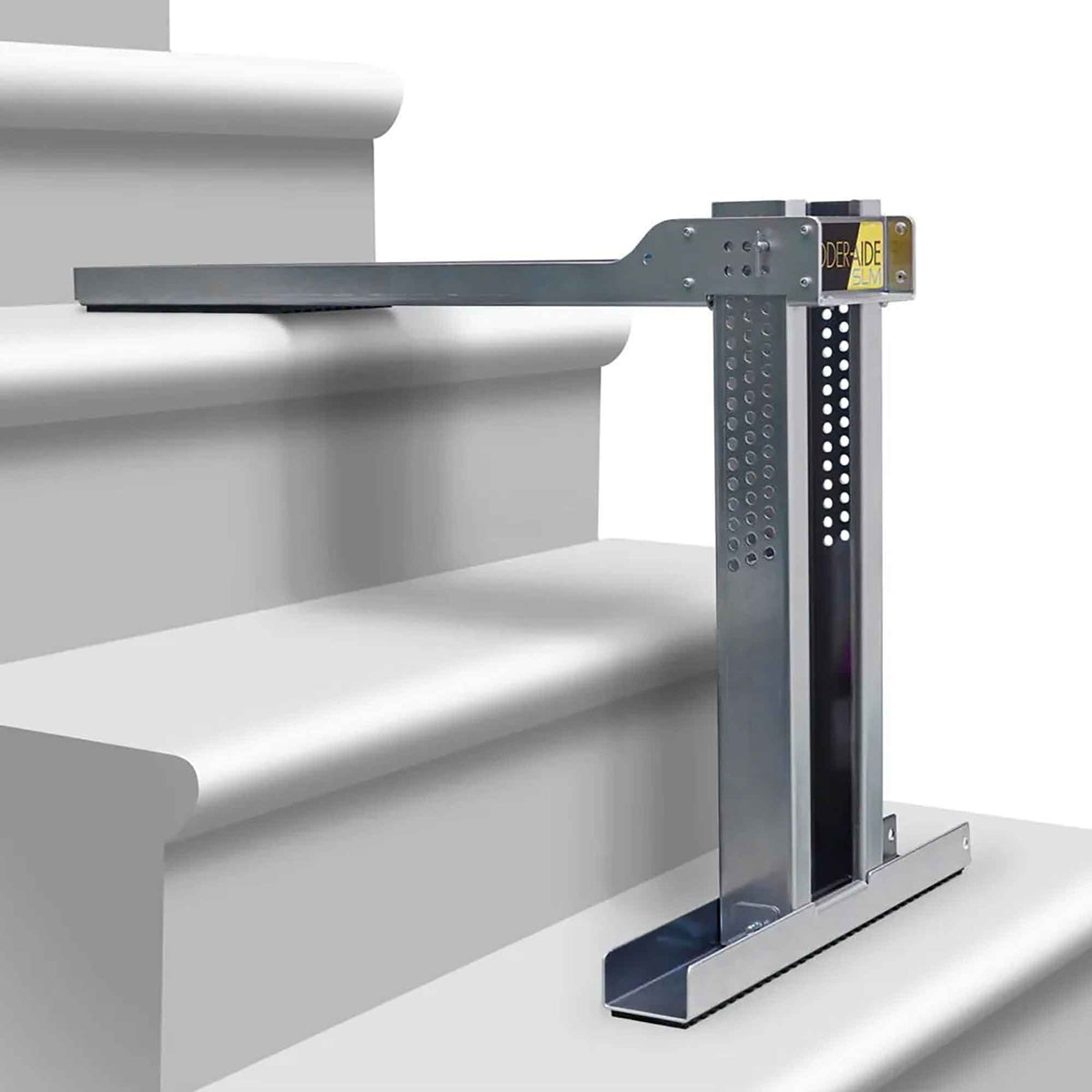 Plate-forme de mise à niveau Ladder-Aide SLM pour échelle à extension, argent