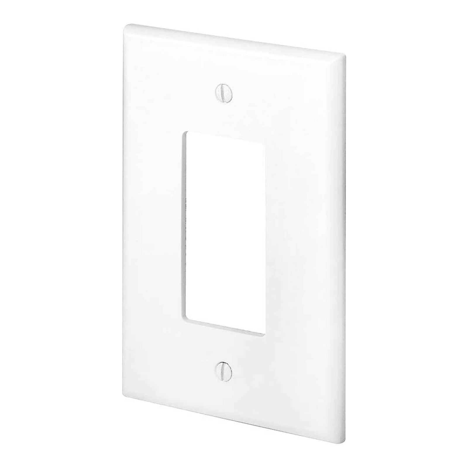 Plaque murale Decora surdimensionnée avec 1 dispositif, blanc