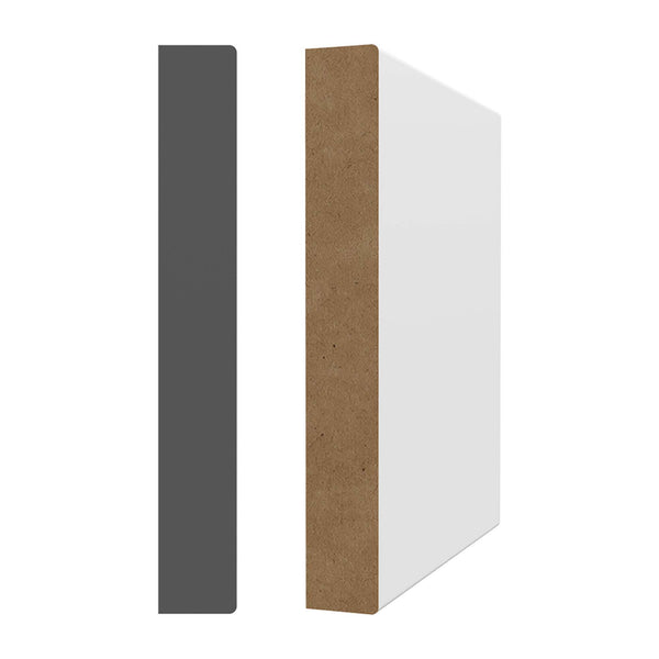 5/8'' x 4-1/2'' x 14' White Primed MDF Baseboard - GAGNON - La Grande ...