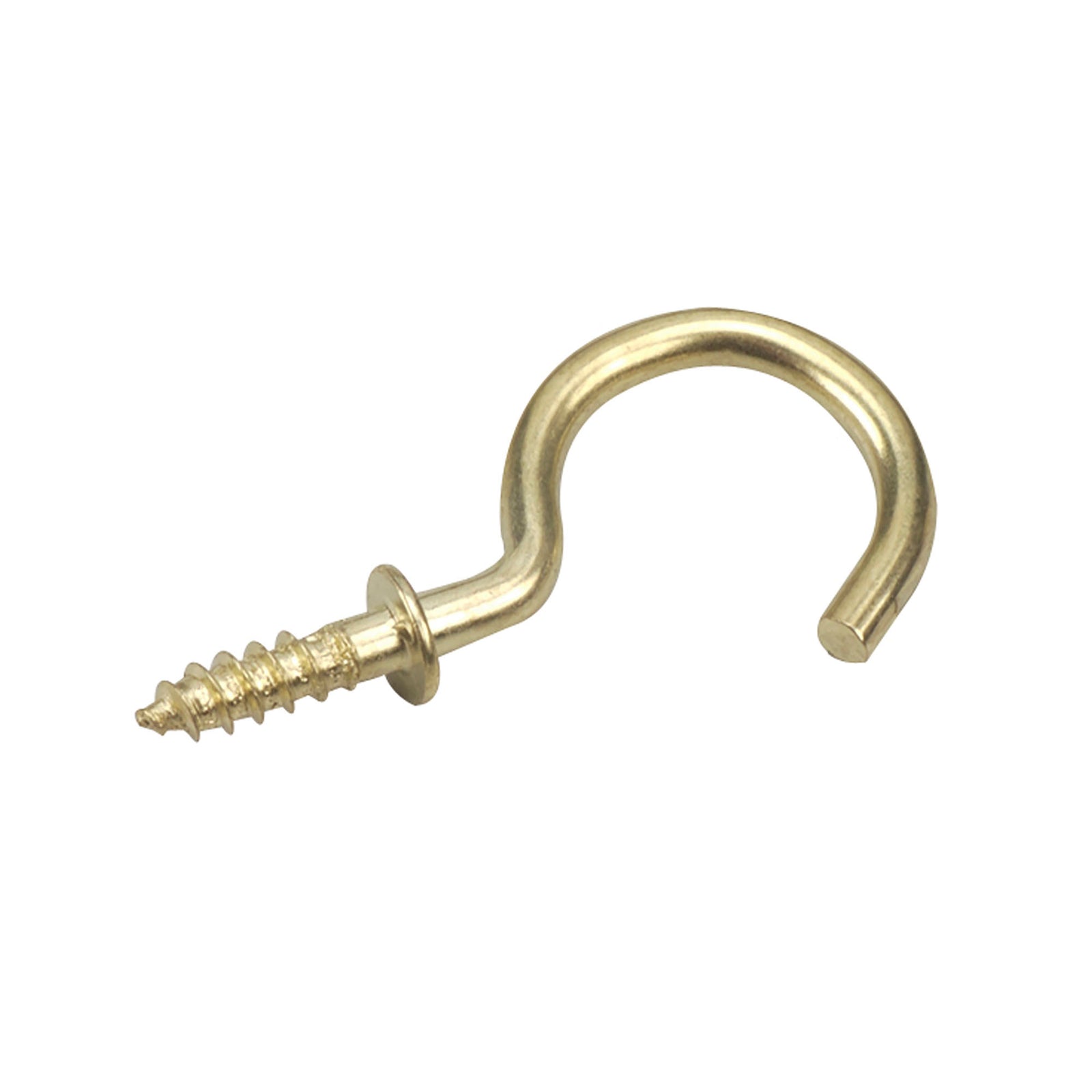 Crochet à tasse au fini laiton de 33 mm, emballage de 6 unités