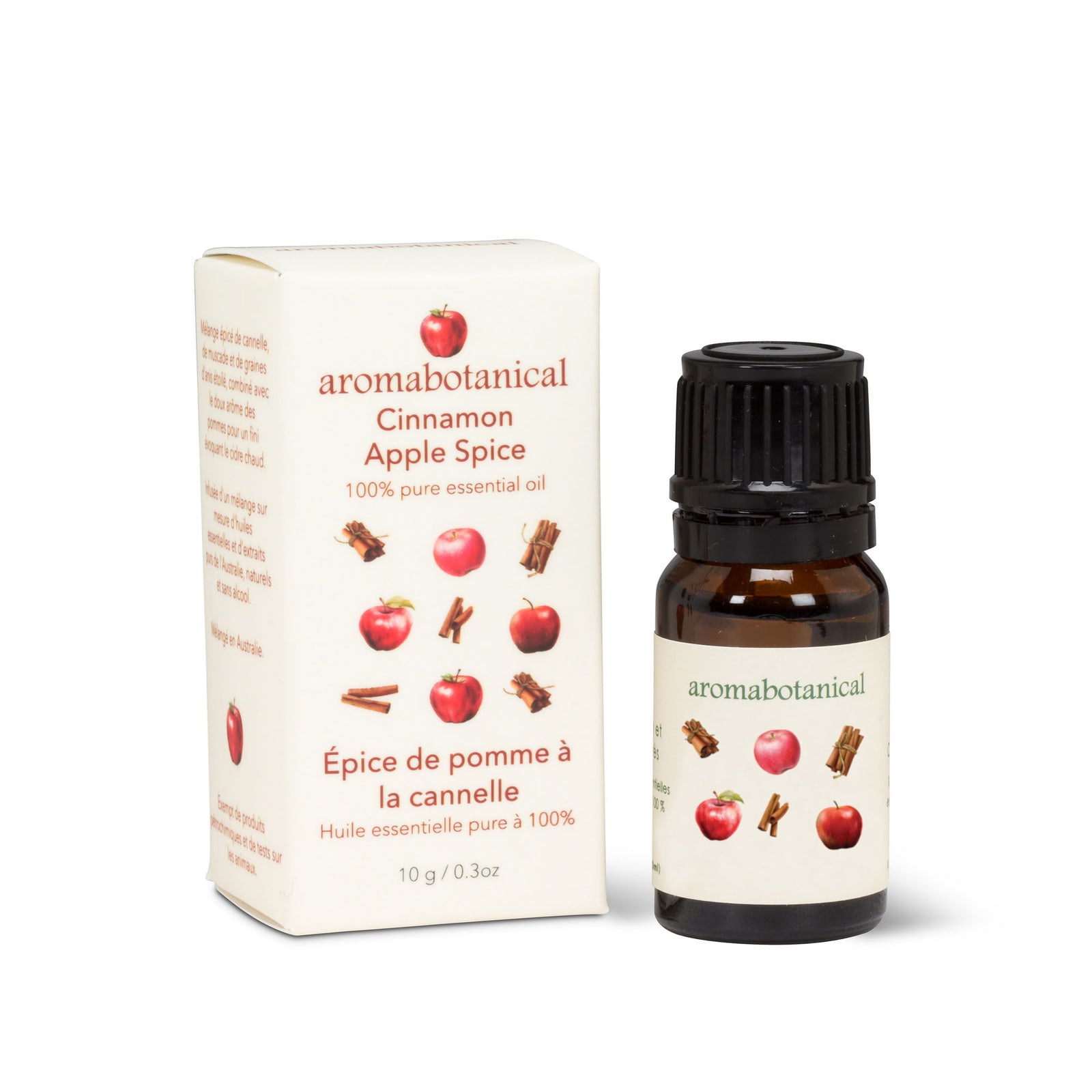 Huile essentielle pure à 100 % épice de pomme à la cannelle, 10 ml