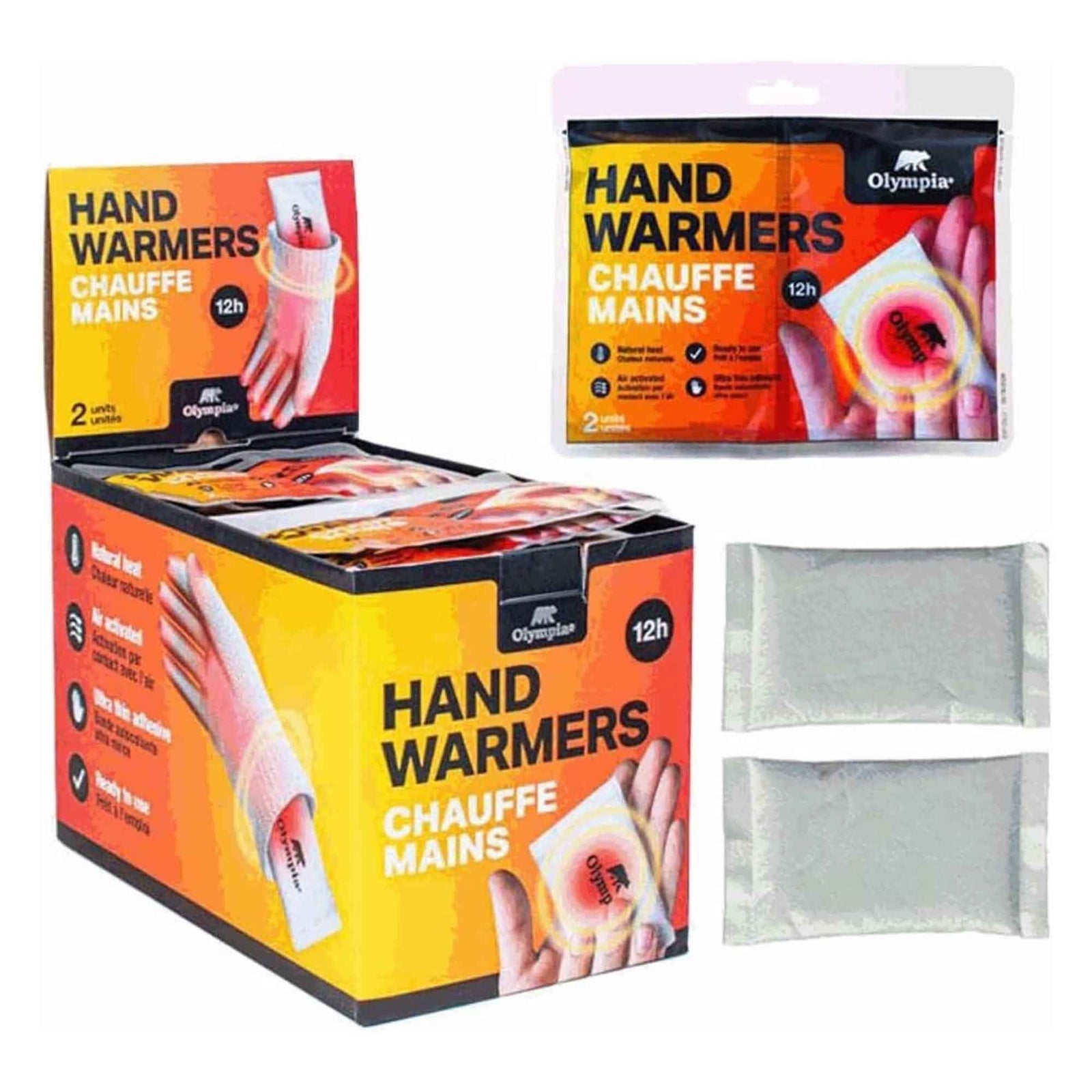 Chauffe mains 12h, 2 unités