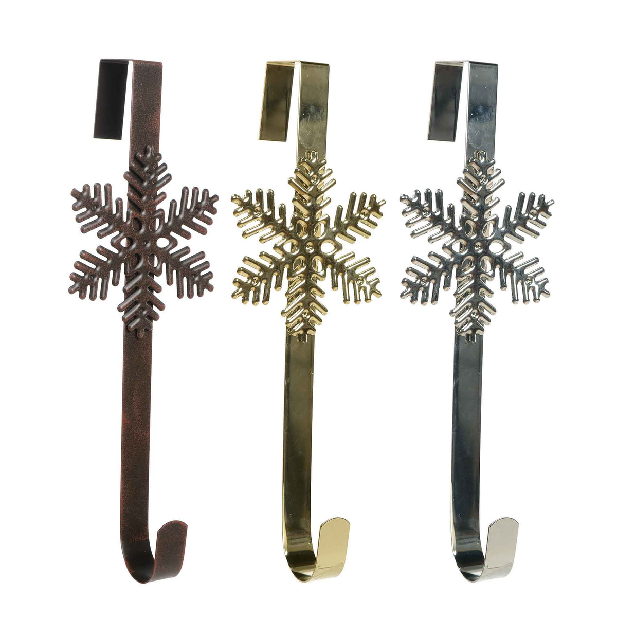 Support de couronne avec flocon, 15'' (choix entre 3 couleurs)