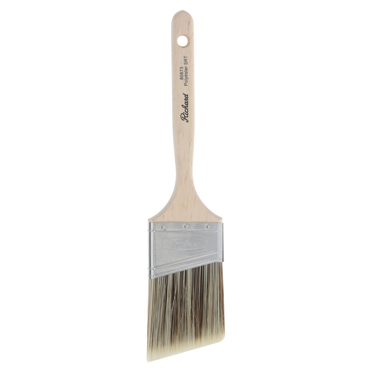 Pinceau angulaire de 2 1/2 po, série Pro Platinum, filaments en polyester SRT, manche en bois