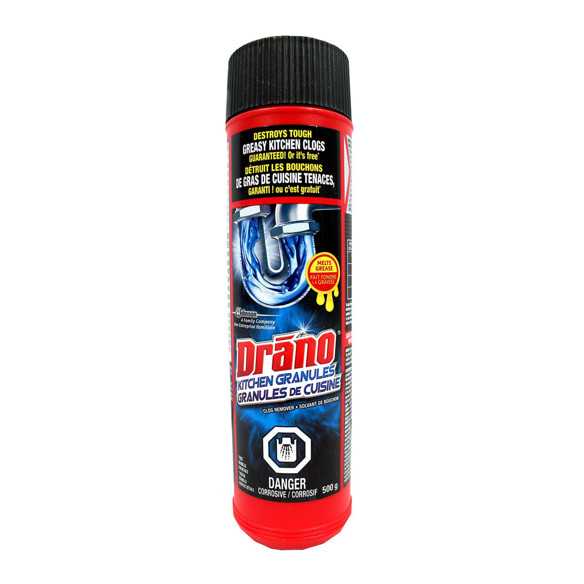 Déboucheur pour évier de cuisine en granules Drano, 500 g